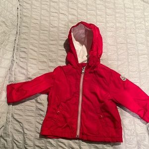 Moncler infant lightweight / rain jacket 6-9 months unisex